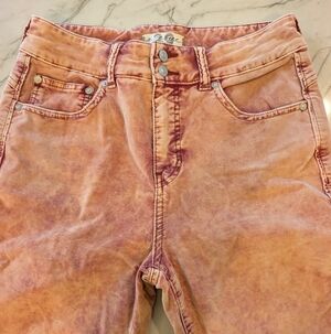 Free People High-Rise Washed Orange Women’s Jeans